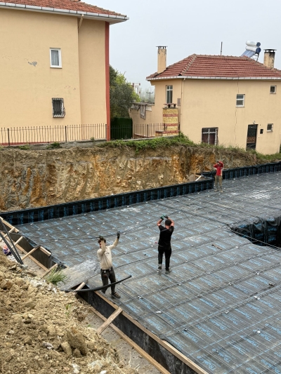 Erdem İnşaat İskele Evleri - Membran Döşeme İşlemleri