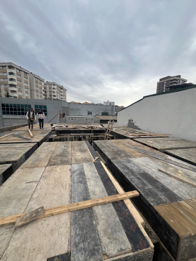 Erdem İnşaat Sosyete Evleri Çatı Yapım Aşaması