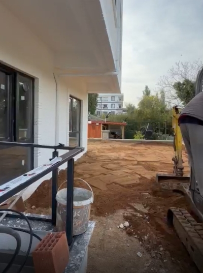Marin Park Evleri Parke Taşı Toprak Tesviyesi
