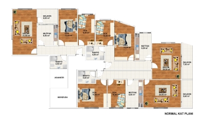 Marin Park Evleri Kat Planı