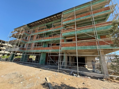 Sizin Evler Dış Cephe Öncesi Brüt Astar Uygulaması